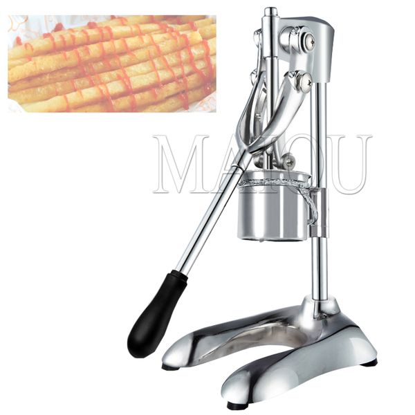 Extrusora manual de batatas fritas em aço inoxidável, máquina para fazer batatas fritas longas, dispositivo, máquina manual para fazer batatas fritas