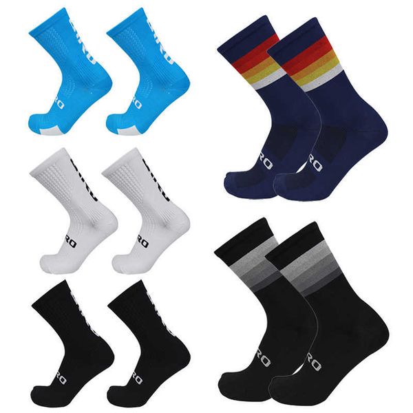 Sportsocken Neue Sport-Radsocken Professionelle Kompressions-Mountainbike-Socken Bequeme Rennsocken Calcetines Ciclismo Homme P230511