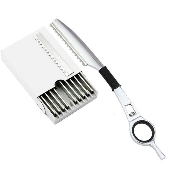 Tıraş bıçağı tek fahişe ince bıçağı bıçağı düz salon kuaförlük jilet çubuğu saç kesici döner berber saç kesim bıçağı inceltici 230511