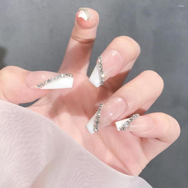 Decorazioni per nail art 6 pezzi catena di moda effetto 3D gioielli in metallo con strass di lunga durata fai-da-te