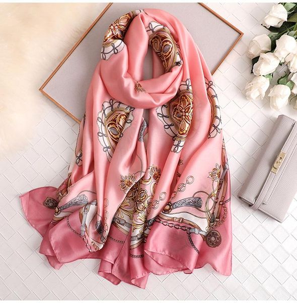 Damenbadebekleidung H028 Sommer Frauen Schal Mode Qualität Weiche Seidenschals Weibliche Tücher Foulard Strand Vertuschungen Wraps Bandana