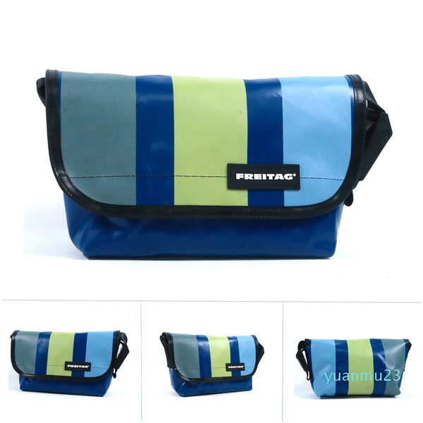 FREITAG Schweizer Umweltschutz-Trendtasche Freizeitmode Herren- und Damen-One-Shoulder-Outdoor-Sport wasserdichte Planen-Umhängetasche