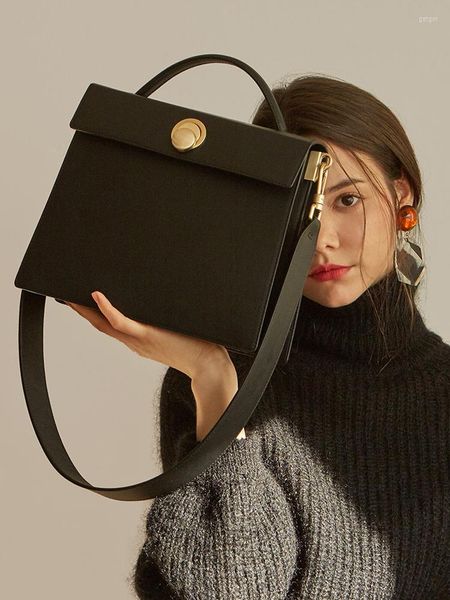 Borse da sera Borsa in vera pelle Piccola borsa quadrata Grande capacità Ol Spalla leggera Messenger di lusso 2023 Moda donna