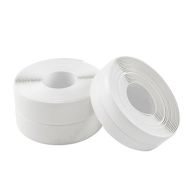 Caulk Strip Tape Nastro sigillante impermeabile autoadesivo in PVC per lavabo da appoggio da cucina 1,5