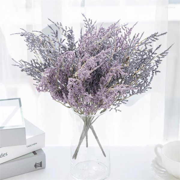 Dekorative Blumen 1/2 Stück Künstliche Hirse Gras Blume Hochzeit Brautstrauß Misty Pine Simulation Fake Po Prop Party Home Decor