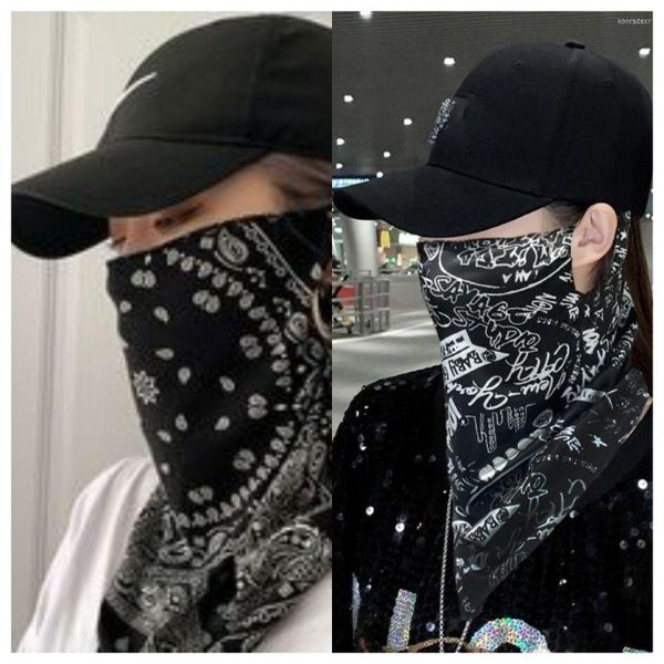 Bandanas Sports for Men Женщины летние ухой шарф ультрафиолетовый рукав хип -хоп лицо завеса модная солнцезащитная маска велосипедная бандана бандана