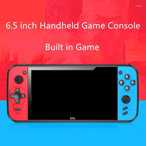 Console di gioco portatile retrò portatile Supporto da 6,5 pollici Uscita TV Video integrato gratuito