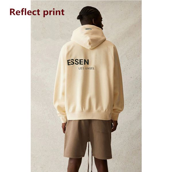 Herren Hoodies Essentials luxury Ess reflektiert Brief Zip Up Modetuodie Sweatshirt Women Essentialshoody Sportmantel Pullover Gothic Essentialshoodie Männer HFS6