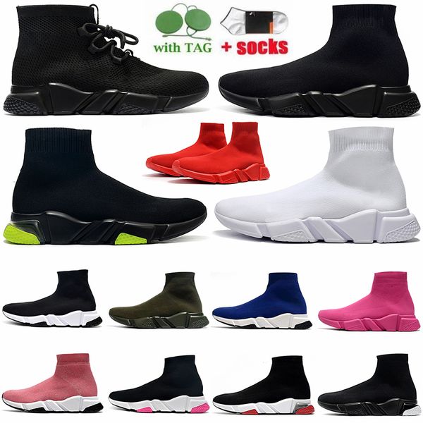 2023 Designer Sock Shoes For Mens Womens Maglia elastica Tripler Nero Bianco Oreo Ammortizzato Walking Scarpe da ginnastica casual Senza tempo e versatile