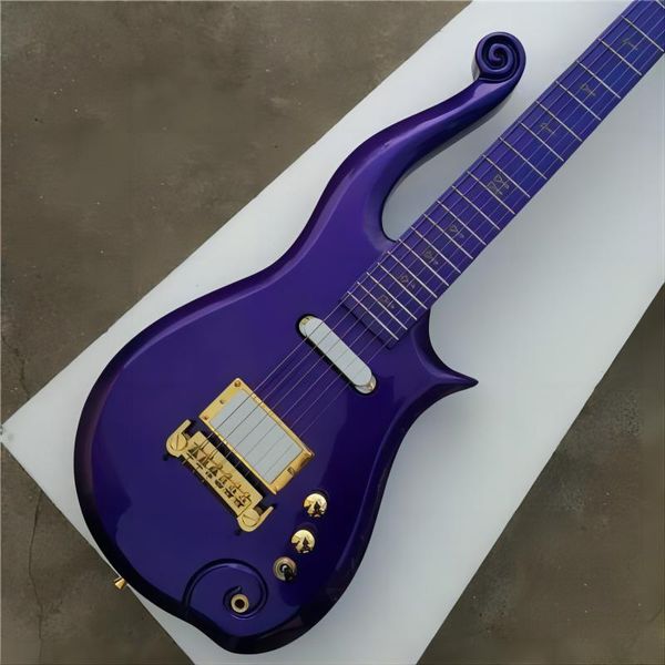 Novo super raro príncipe nuvem guitarra elétrica blue body