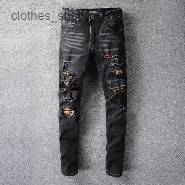 Designer Jeans Herren Jean Amirres Denim Mens Hosen Neue US-Freizeit Hip Hop High Street abgenutzte gewaschene Speckled Slim Fit Jeans für Männer #811 KS2W