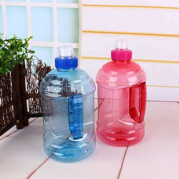 Neue 1L/2L Wasser Flasche Trinken Kunststoff Große Große Wasser Flasche Für Sport Picknick Bergsteigen BPA FREI Tragbare sport Flasche