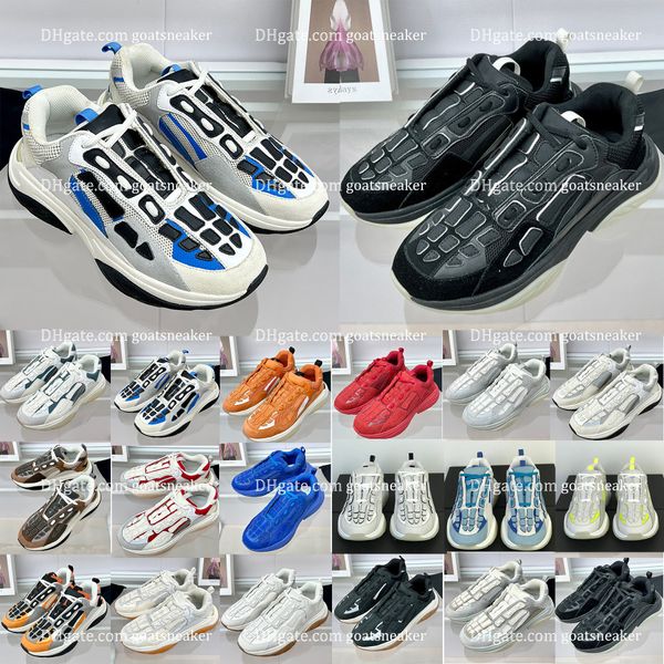 Tasarımcı Ayakkabı İskelet Kemikleri Runner Top Low Skel Skel İskelet Ayakkabı İskeletleri Kadın Erkek Spor Retro Spor Ayakkabı Siyah Beyaz Deri Up Antrenör Taupe Grippy Kauçuk