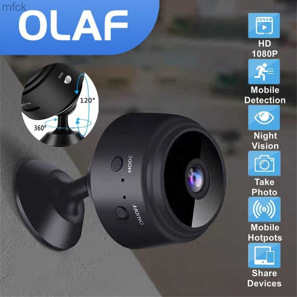 Câmeras de placa A9 IP Câmera IP HD1080P Segurança doméstica Wi -Fi Mini Câmera pequena CCTV CCTV Visão noturna Detecção de movimento Remoto Monitor remoto