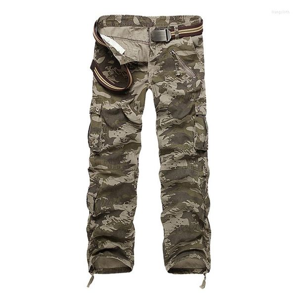 Pantaloni da uomo 7 colori Cotton Pocket Jogger Plus Size 44 Military Men Loose Comodo Cargo