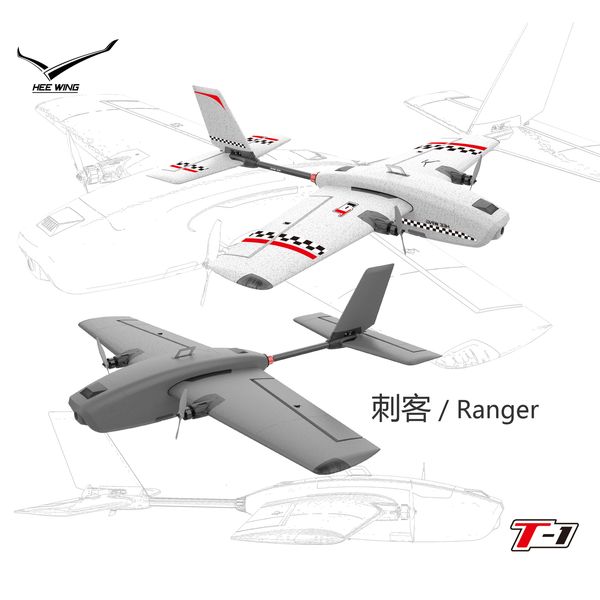 Aeronaves elétricas/RC Hee Wing/Heewing RC Ranger T-1 FPV Avião 730mm Wingspan Epp FPV Plano-PNP Pro/Hee Wing T1 Plano de motor duplo 230512