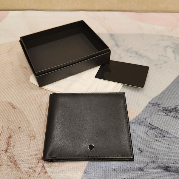 Знаменитый мужской кошелек, держатель для кредитных карт, мягкий кожаный карманный кошелек для монет, винтажная сумка с оригинальной коробкой, тонкий мини-кошелек