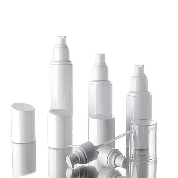 30ml 50ml 60ml 100ml Bottiglie spray per bottiglie d'acqua all'ingrosso Bottiglia per emulsione Bottiglia per pompa in plastica bianca in PET Imballaggio veloce