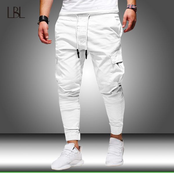 Erkek pantolon kargo pantolon erkek hip hop sokak kıyafeti jogger pantolon erkek spor salonları fitness rahat joggers eşofmanları çoklu cepler ince fit pantolon 230512