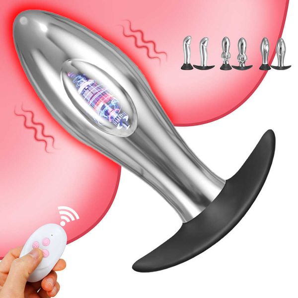 Anal Vibratoren Prostata Massage Edelstahl Damen Plug Dildo Buttplug Shop Sexspielzeug für Männer ab 18 Jahren