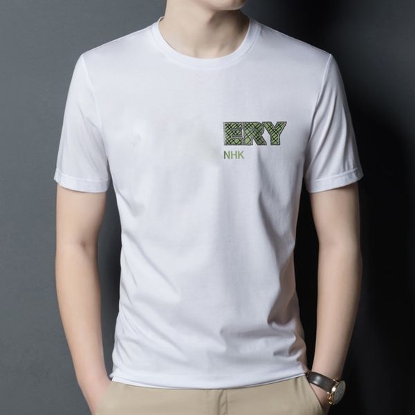 Мужская дизайнерская футболка футболка женщина White Tee Tee Bt Печатка круглой воротнич