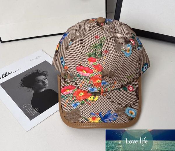 Banco de beisebol da série de flores Jacquard Alphabet Cap Sports Sol -file -let Cap Hat Trend Hat American