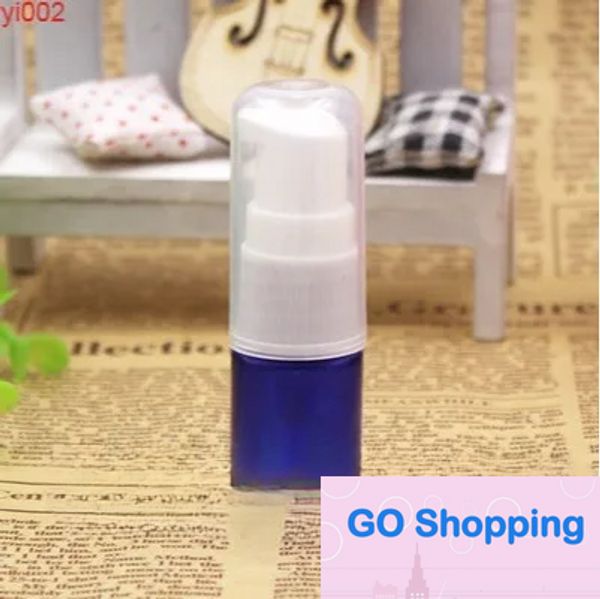 100 pz/lotto 5 ML Top Blu Bottiglia di Lozione Anatra Ugello Pompa Bottiglie di Emulsione Cosmetici Campione Bottiglia di Imballaggio Bottiglia di Olio Essenziale good qualtty