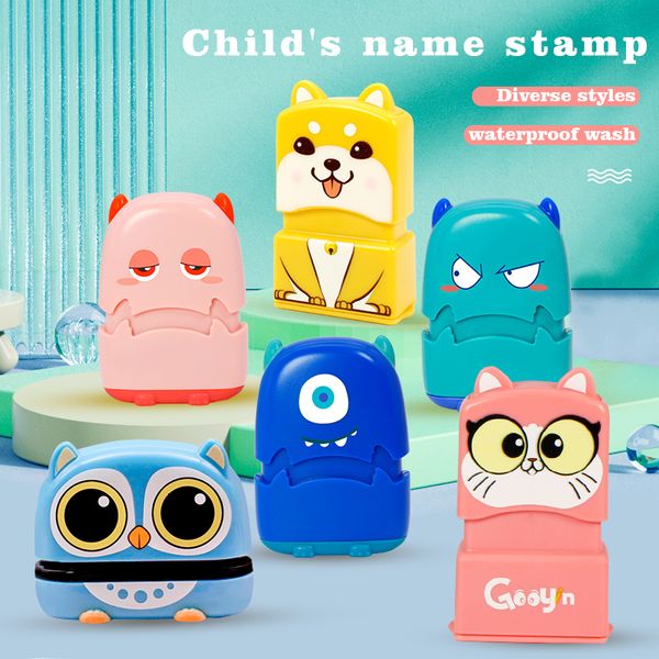 Andere Spielzeuge Dropping Custom Made Baby Name Stempel DIY für Kinder Siegel Student Kleidung nicht leicht zu verblassen Sicherheit niedlich 230511