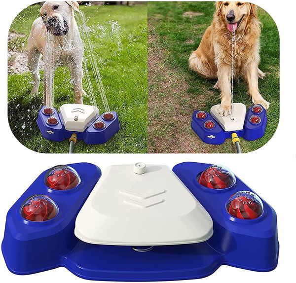 Fonte de água para alimentação de cães, aspersor para cães, brinquedos para animais de estimação, alimentador automático, dispensador de água para cães e gatos, recipiente de comida para beber