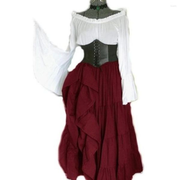 Повседневные платья маскарада Хэллоуин женский косплей костюм готический винтажный викторианская средневековая вечеринка