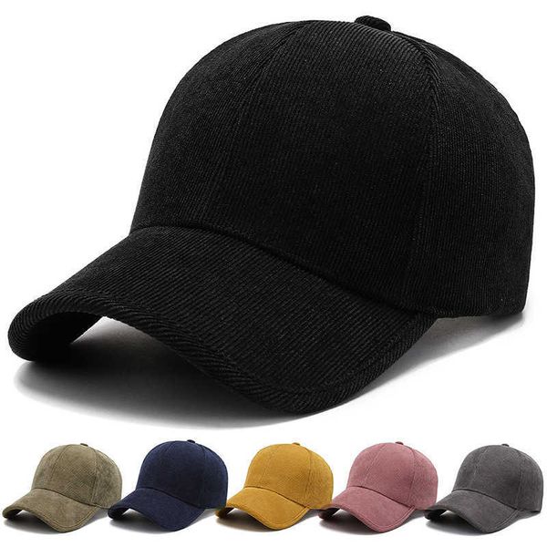 Snapbacks Cord-Baseballkappe für Männer und Frauen, einfarbig, Snapback-Hip-Hop-Kappen, stilvoll, Armeegrün, Gelb, Winter, warme Knochen-Trucker-Hüte P230512