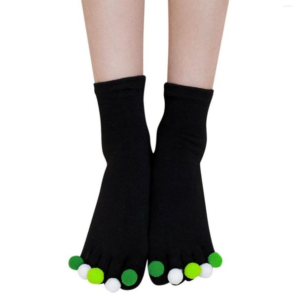 Frauen Socken Verkauf Mädchen Neuheit Baumwolle Winter Warme Mode Mit Farbe Die Kugeln Schlafen Boden Weiche Calzini Donna