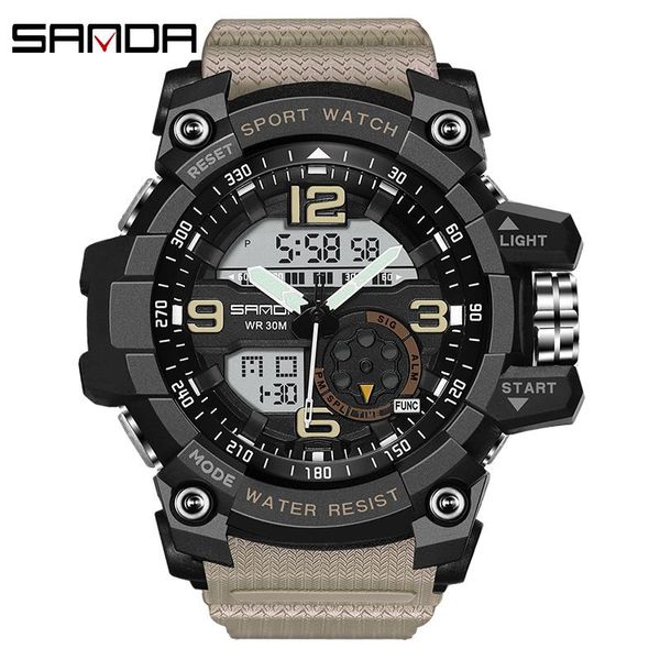 Orologi da polso SANDA Orologio sportivo da uomo 2023 Orologio da uomo digitale da polso al quarzo Orologio da uomo digitale superiore Relogio Masculino Saat