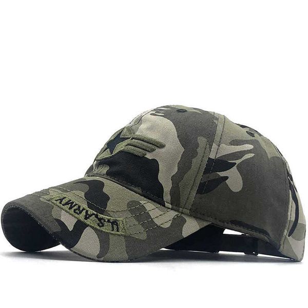 Snapbacks Hot Mens Us Army Berretto da baseball Uomo Camo Casquette Homme Donna Camouflage Cap pesca Snapback Tactical Cap Trucker 55-60CM P230512