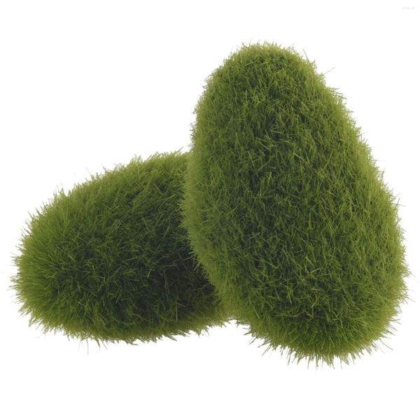 Fiori decorativi 30PCS Simulazione super delicata Moss Foam Stone Plant Hair Ball Mini Landscape Bonsai