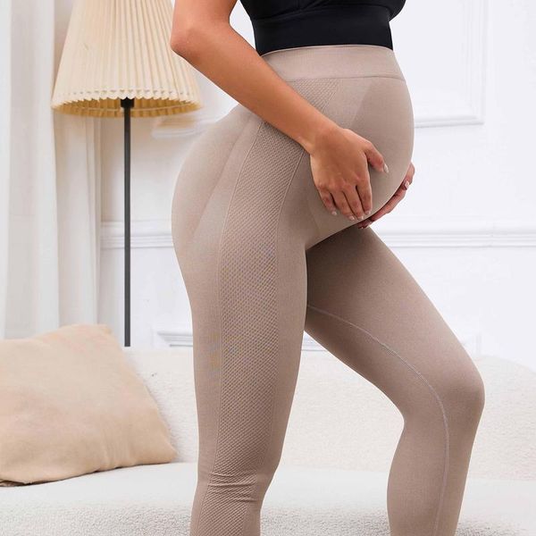 Pantaloni attivi Pantaloni da yoga da donna Gravidanza Skinny Work Out Leggings Vita alta Supporto per la pancia Legins per maternità incinta