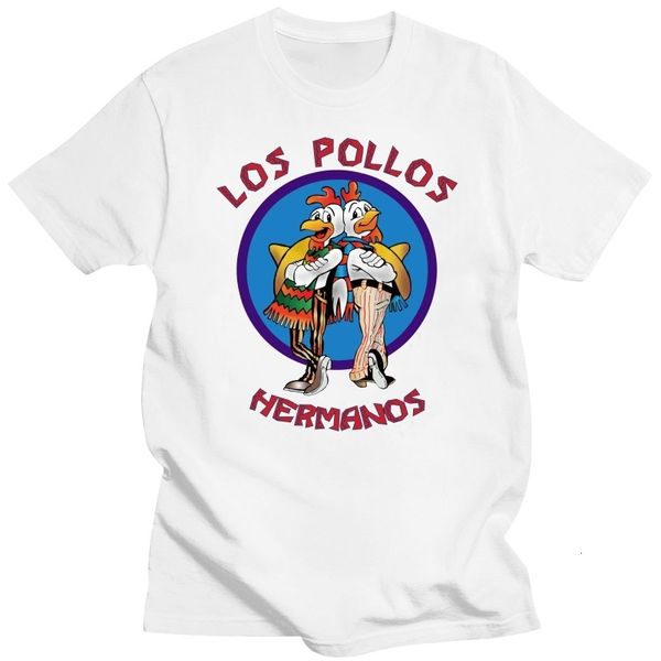 Herren-T-Shirts, hochwertiges Herren-T-Shirt, 100 % Baumwolle, Breaking Bad LOS POLLOS Chicken Brothers, bedruckt, lässig, lustig, T-Shirt, männliche T-Shirts 230512
