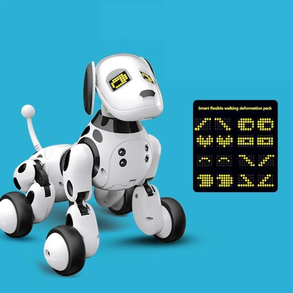 Animali elettrici / RC Telecomando Cane robot intelligente Programmabile 2.4G Wireless Giocattolo per bambini Cane robot parlante intelligente Regalo elettronico per animali domestici 230512