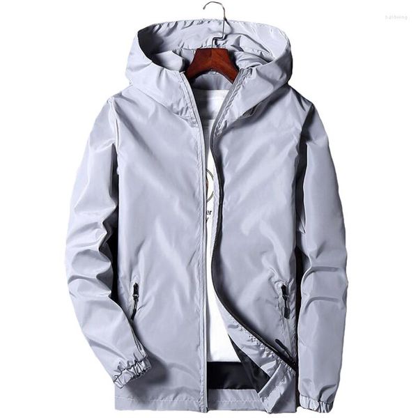 Jaquetas masculinas jaqueta de primavera masculino casual com capuz de trincheira de vento de vento masculino zíper de outono windbreaker Outwear 5xl jaqueta masculina