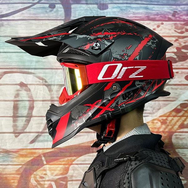 Motorradhelme Offroad-Helm Elektrofahrzeug Herren und Damen Full Rally Mountain Downhill