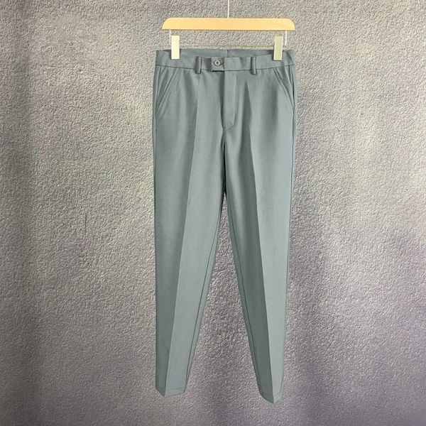 Erkekler Pantolon Mens Pants 2021 Street Giyim Fashions Klasik Basit Basit Bahar Kore tarzı düz pantolon örtü ofis takım elbise pantolon pantolon AA230511