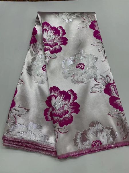 Vestidos mais recentes Jacquard Organza Fabric Nigerian Brocade Lace Fabric Skin Skin Health