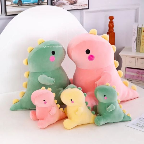 Kawaii Riesen-Dinosaurier-Plüschtier, weiches gefülltes Cartoon-Tier-Dinosaurier-Puppe, Freundin, Schlafkissen, Kinder-Geburtstagsgeschenk