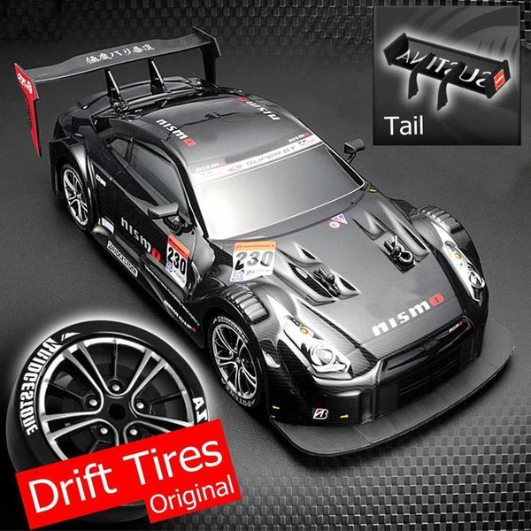 CARRONRC 1 16 58KMH RC Drift Racing 4WD 24G de alta velocidade GTR Controle remoto máximo 30m Distância eletrônica Hobby Toys Car Gifts 230512