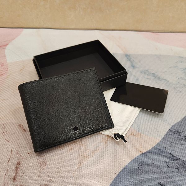 portafoglio stilista uomini famosi porta carte di credito 100% pelle martellata portamonete portamonete borsa vintage borsa in tessuto bianco con scatola originale