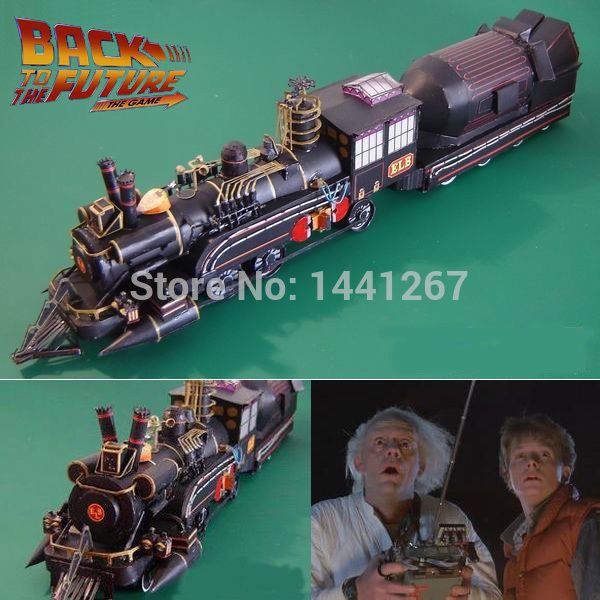 Altri giocattoli Film Ritorno al futuro Dr Barlett Train Sets Classic 3D Paper Model Railroader Crafts Modelli per bambini 230511