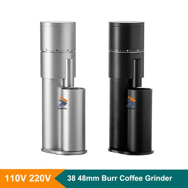 Mini Electric 110/220V Kahve Öğütücü 30G Espresso Kahve Öğütücü 48mm Konik Burr USB Kahve Taşlama Makinesi Tek Doz Ayarlanabilir