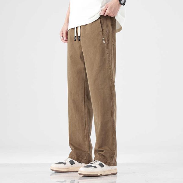 Erkekler Pantolon Yeni Yaz Erkekler Gevşek Pantolon Khaki Plus Boyut AA230511
