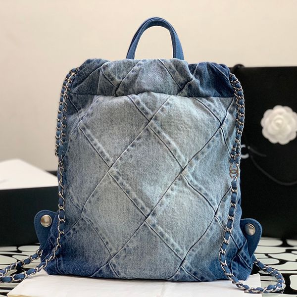 Zaini zaino di design di qualità specchio 10A Borsa a tracolla in vera pelle con scatola C018