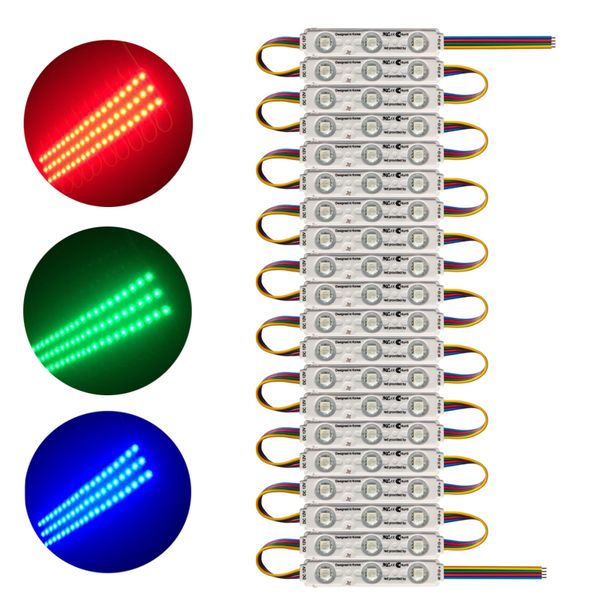 Superhelles 3-LED-Modul RGB 5050 SMD-LED, wasserdicht, dekorative Schaufenster-LED-Leuchte für Buchstaben, Werbeschilder, DIY-Anwendung, usalight